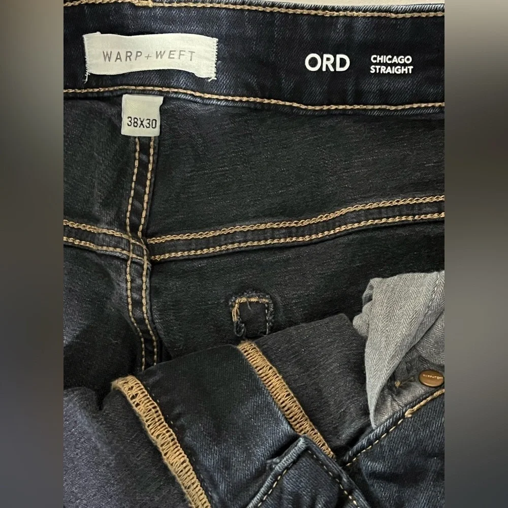 WARP + WEFT ORD Chicago Straight Fit Comfort Stretch Jeans size 38x30